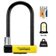Kryptonite Heavy Duty Key Lock, Black/Yellow, 4in x 8in, Anti-Theft Protection Included