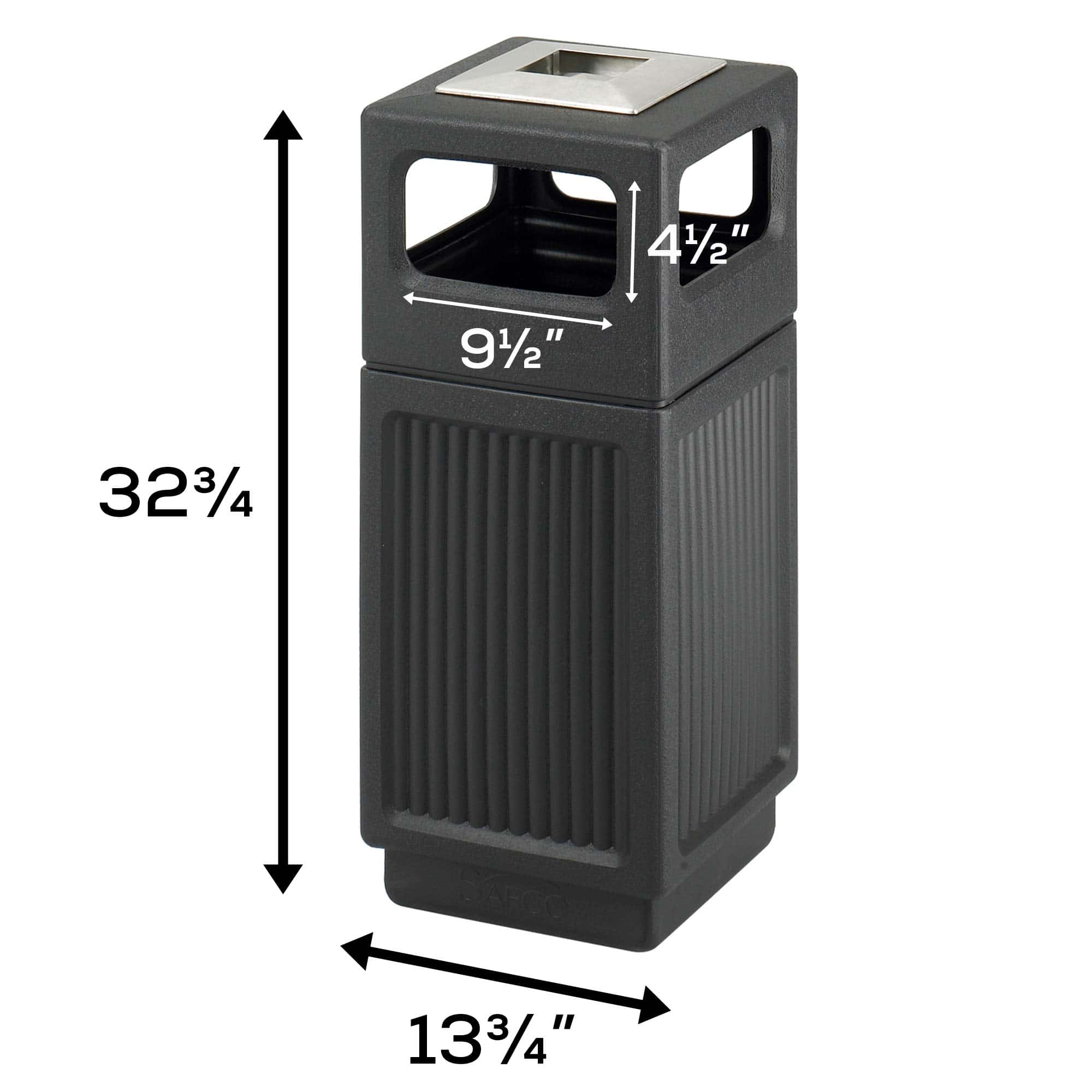 Safco Canmeleon Garbage Can for Indoor and Outdoor Use, Durable & Weather-Resistant Trash Receptacle with Ashtray, 30 Gallons Safco Canmeleon Garbage Can for Indoor and Outdoor Use, Durable & Weather-Resistant Trash Receptacle with Ashtray, 30 Gallons - Image 6