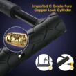 VVA Bike U Lock, Heavy Duty Combination Bicycle u Lock Shackle 4ft Length Security Cable