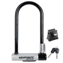 Kryptonite Kryptolok Standard Bike U-Lock, Heavy Duty Anti-Theft Bicycle U Lock, Black