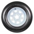 eCustomRim Trailer Tire On Rim ST205/75D15 F78-15 205/75-15 LRC 5 Lug Wheel White Spoke