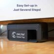 OWLTRA Outdoor Electric Rodent Trap, Instant Kill Mouse & Rat Zapper with Waterproof Cover, Sound & Light Alarm, Black