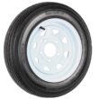 eCustomRim 2-Pack Trailer Tire On Rim 4.80-12 Load C 5 Lug White Spoke Wheel 30660
