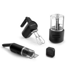 KitchenAid KBUR131BM Go Cordless Bundle with Hand Mixer, Food Chopper and Kitchen Vacuum - battery included
