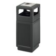 Safco Canmeleon Garbage Can for Indoor and Outdoor Use, Durable & Weather-Resistant Trash Receptacle with Ashtray, 30 Gallons