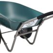 Dual-Wheel Home Garden Yard Utility Wheelbarrow Cart with Built-in Stand