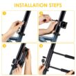 VVA Bike U Lock, Heavy Duty Combination Bicycle u Lock Shackle 4ft Length Security Cable
