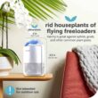 Katchy Indoor Insect Trap Catch Insects Indoors with Suction, Bug Light & Sticky Glue (White)