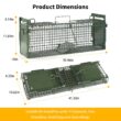Timaze 40" 2-Door Large Live Animal Traps for Stray Cats up to 17.6 pounds