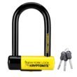 Kryptonite New York Fahgettaboutit Mini Bike U-Lock, Heavy Duty Anti-Theft Bicycle U Lock, Black