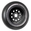 eCustomRim 2-Pack Trailer Tire On Black Wheel Modular Rim ST205/75D15 LRC 5 Lug On 4.5 15 x 5