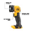 DeWalt DCL040 20V MAX 110 lm Black/Yellow LED Work Light Flashlight
