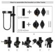 Via Velo Bike U Lock with Cable | Via Velo Heavy Duty Anti-Theft Bicycle U Lock Sold Secure Silver 15mm Shackle Inner Dim 9 x 4.5 in
