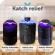 Katchy Indoor Insect Trap Catch Insects Indoors with Suction, Bug Light & Sticky Glue (White)