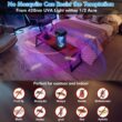 HumiLife Rechargeable Solar Bug Zapper Outdoor & Indoor, 4200V Grid, USB Charging, 5000mAh Battery, Black
