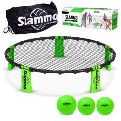 GoSports Slammo Game Set - Outdoor Lawn, Beach & Tailgating Roundnet Game for Kids, Teens & Adults