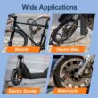 Febabilo Bike Locks Heavy Duty Anti Theft, 4-Digit Resettable Combination E-Bike Large U Shaped Lock with 5Ft Steel Cable