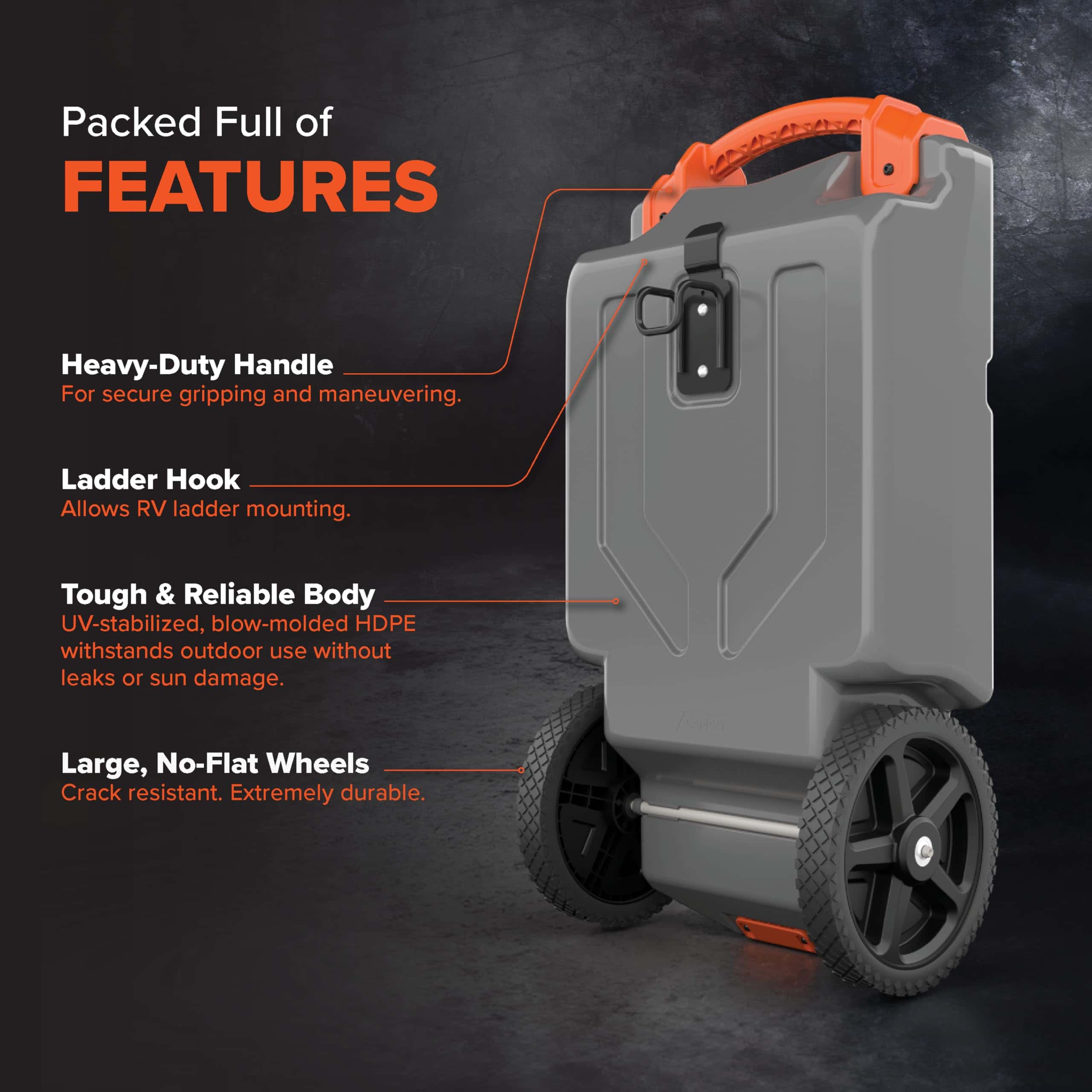 Camco Rhino 21-Gallon Portable Camper / RV Tote Tank Camco Rhino 21-Gallon Portable Camper / RV Tote Tank - Image 4