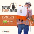 PetraTools HD4000 4 Gallon Battery Powered Backpack Sprayer, Backpack Sprayer Battery Powered