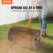 VEVOR Compost Spreader, 24.4-25.6" Height Adjustable Handle, 24" Wide