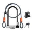 Kryptonite Kryptolok Standard Bike U-Lock with Cable, Heavy Duty Anti-Theft Bicycle U Lock