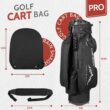 UNIHIMAL 14-Way Golf Cart Bag Pro with Full Length Divider Top, Golf Bag for Men with Handles and Rain Cover