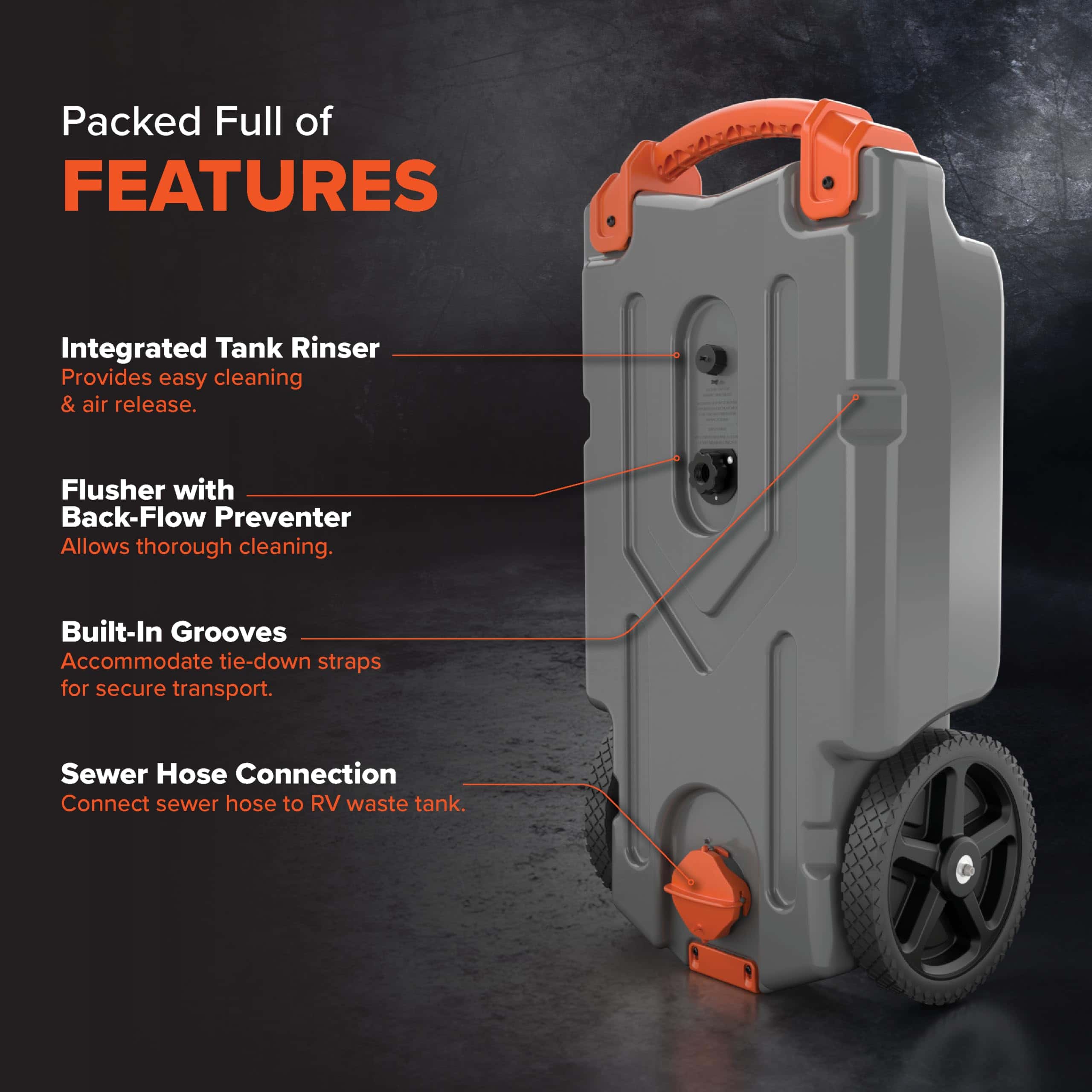 Camco Rhino 21-Gallon Portable Camper / RV Tote Tank Camco Rhino 21-Gallon Portable Camper / RV Tote Tank - Image 5