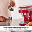 KitchenAid KES6503ER Metal Semi-Automatic Espresso Machine, Empire Red, 1.4 Liters