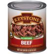 Keystone Meats All Natural Canned Beef 28 Ounce Long Term Shelf Life Emergency Survival Food Canned Meat, Pack of 10