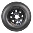 ECustomRim 2-Pack Mounted Trailer Tire Black Spoke Wheel Rim ST175/80D13 C 175/80D13 13 5-4.5