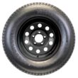 eCustomRim 2-Pack Trailer Tire On Black Wheel Modular Rim ST205/75D15 LRC 5 Lug On 4.5 15 x 5