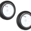eCustomRim 2-Pack Trailer Tire On Rim 4.80-12 Load C 5 Lug White Spoke Wheel 30660