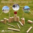 ApudArmis Kubb Yard Game Set, Viking Chess Outdoor Clash Toss Yard Game with Carrying Case