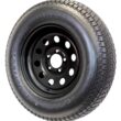eCustomRim 2-Pack Trailer Tire On Black Wheel Modular Rim ST205/75D15 LRC 5 Lug On 4.5 15 x 5