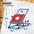 Eastpoint Axe Throw & Lawn Dart Target Sets - Bristle Axe Throwing Target & 2-in-1 Combo Backyard Game