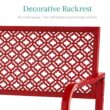 Best Choice Products Outdoor Bench 2-Person Metal Steel Benches Furniture, 790lb Capacity - Rose Red Best Choice Products Outdoor Bench 2-Person Metal Steel Benches Furniture, 790lb Capacity - Rose Red