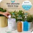 Katchy Duo Indoor Insect Trap with Scent Pod - Fan Powered with UV Light - Fruit Fly Traps for Indoors (White)