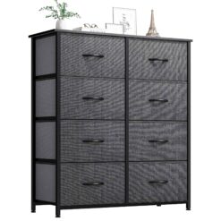 YITAHOME Dresser for Bedroom, Fabric Dresser with 8 Drawers, Tall Dresser, Chest of Drawers for Closet