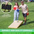 GoSports Solid Wood Premium Cornhole Set
