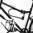 Via Velo Bike U Lock with Cable | Via Velo Heavy Duty Anti-Theft Bicycle U Lock Sold Secure Silver 15mm Shackle Inner Dim 9 x 4.5 in