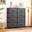 YITAHOME Dresser for Bedroom, Fabric Dresser with 8 Drawers, Tall Dresser, Chest of Drawers for Closet YITAHOME Dresser for Bedroom, Fabric Dresser with 8 Drawers, Tall Dresser, Chest of Drawers for Closet
