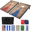 GoSports Classic Cornhole Sets – Choose 4'x2' or 3'x2' - Includes 8 Bean Bags, Travel Case and Game Rules (Choice of Style)
