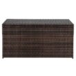 Karl home 132 Gal. Resin Wicker Storage Cuboid Deck Box