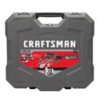 Craftsman OVERDRIVE 1/4 and 3/8 in. drive Metric/SAE 6 Point Mechanic's Tool Set 80 pc