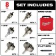 Milwaukee 49-22-8620 Carbide Hole Cutter Kit (8-Piece)