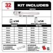 Milwaukee 48-22-9482 3/8 in. Drive Metric Ratchet and Socket Mechanics Tool Set with PACKOUT Case (32-Piece)