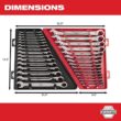 Milwaukee 48-22-9416 SAE Ratcheting Combination Wrench Set (15-Piece)
