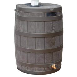 Good Ideas Rain Wizard 40 Gal. Oak Rain Barrel