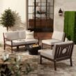 John Timberland Stratton Street 16 1/2" High Black Outdoor Wall Light