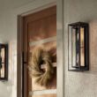 Possini Euro Metropolis 22" High Black and Gold Outdoor Wall Light